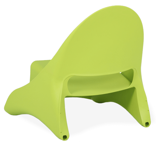 cadeira lounge de plástico  