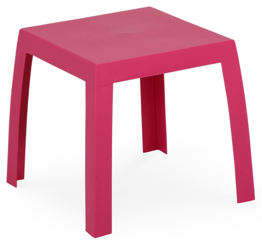 Mesa infantil de plástico de colores, protección UV, reciclable, apilable. Fabricado en Portugal, Plásticos Joluce.