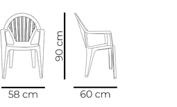 cadeira de plástico para jardim 
